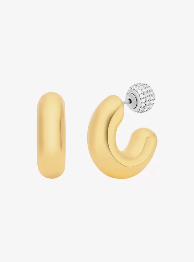 2-in-1 Pavé Convertible Hoop Earrings 2-in-1 Pavé Convertible Hoop Earrings