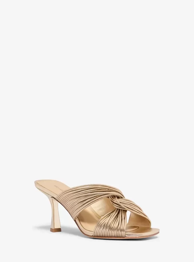 Alessia Metallic Mule Sandal Alessia Metallic Mule Sandal