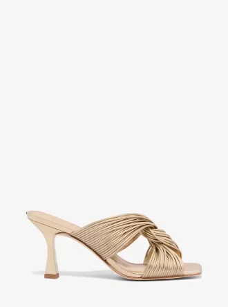 Alessia Metallic Mule Sandal