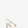 Alora Snake Embossed Leather Slingback Pump