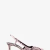 Alora Snake Embossed Leather Slingback Pump