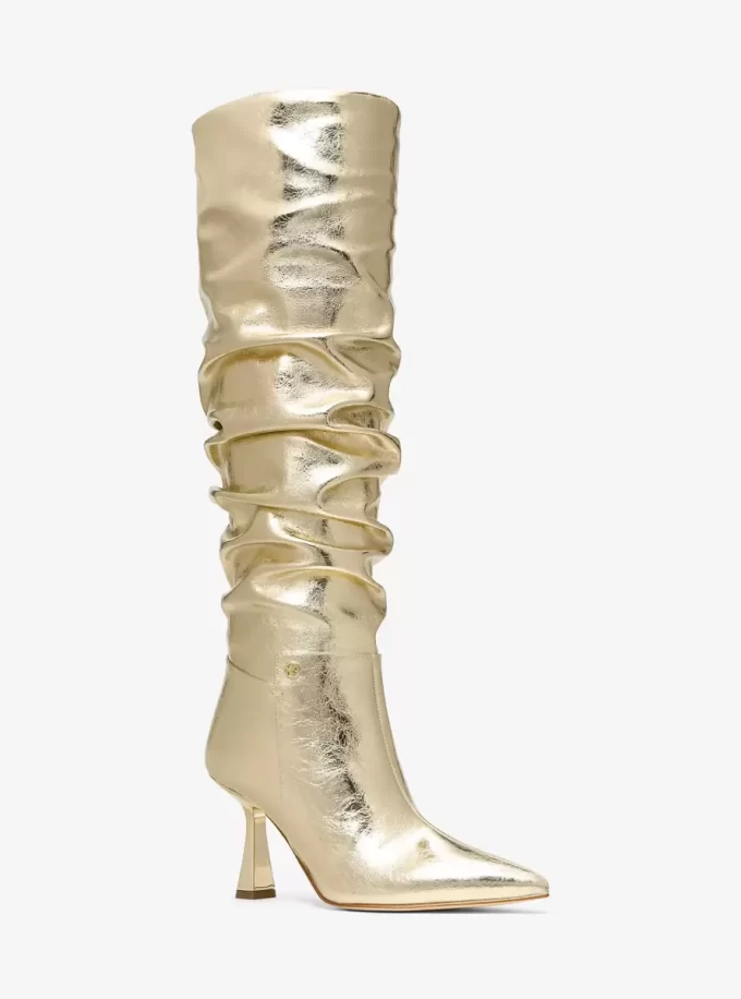 Amali Crackled Metallic Boot Amali Crackled Metallic Boot