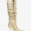 Amali Crackled Metallic Boot Amali Crackled Metallic Boot