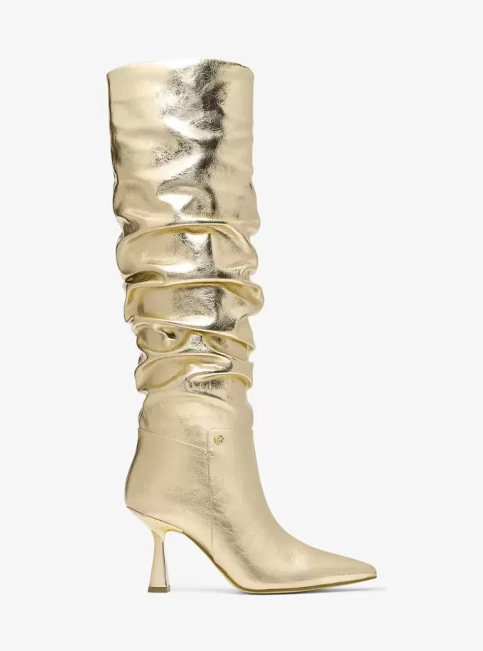 Amali Crackled Metallic Boot Amali Crackled Metallic Boot