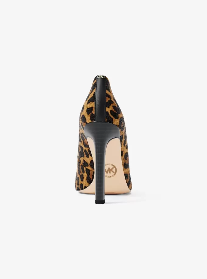 Amara Leopard Print Calf Hair Pump