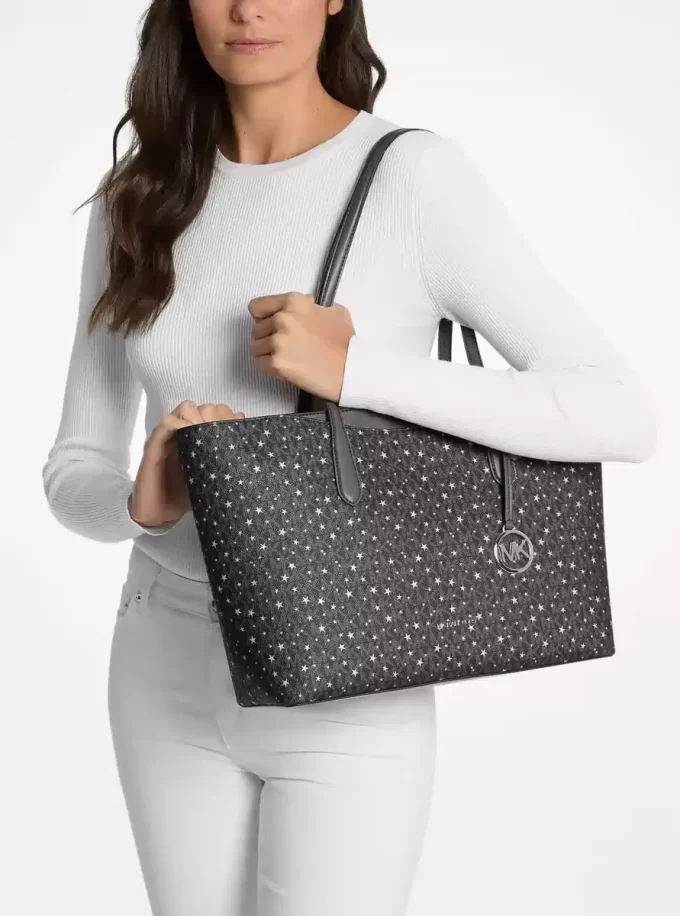 Arden Large Printed Signature Logo Tote Bag