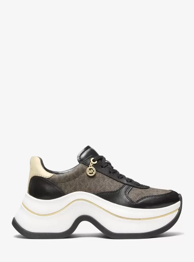 Arla Leather and Suede Trainer Arla Leather and Suede Trainer