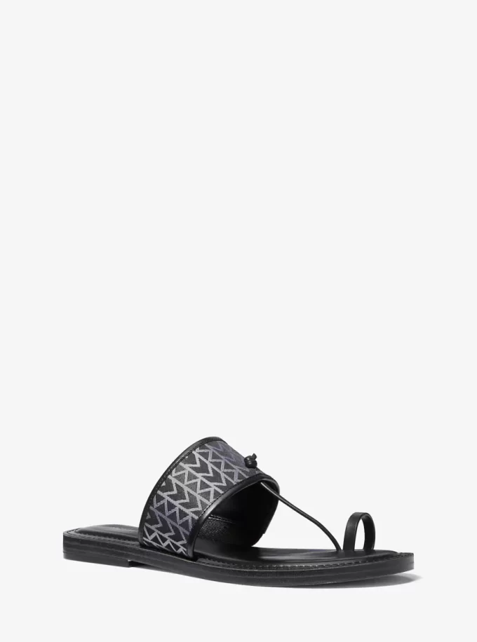 Ashtin MK2000 Logo Jacquard Sandal