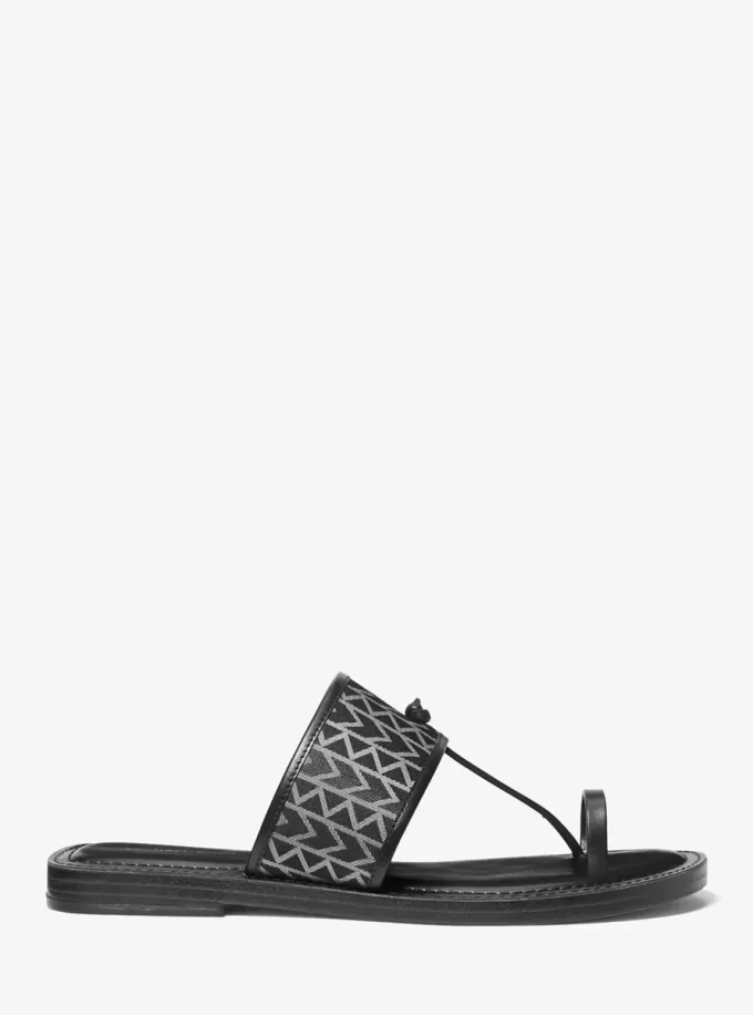 Ashtin MK2000 Logo Jacquard Sandal