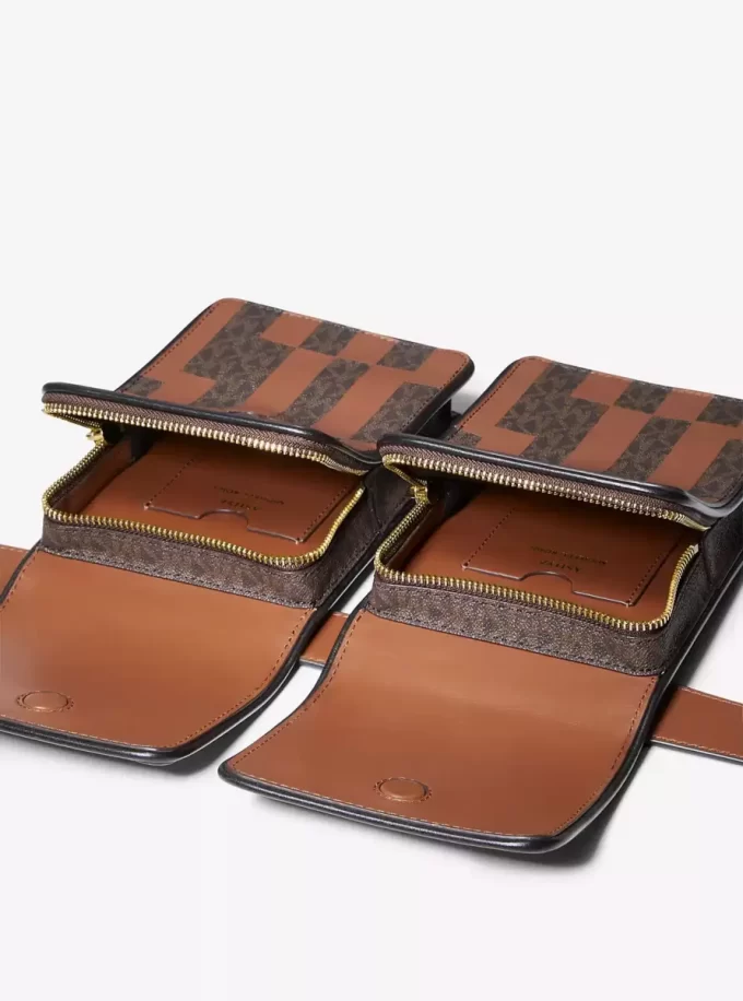 ASHYA X MICHAEL KORS Saga Signature And Leather Multi Bag ASHYA X MICHAEL KORS Saga Signature And Leather Multi Bag