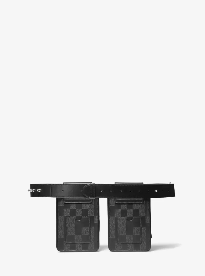 ASHYA X MICHAEL KORS Saga Signature And Leather Multi Bag