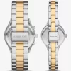 Aspyn His and Hers Pavé Two-Tone Watch Set