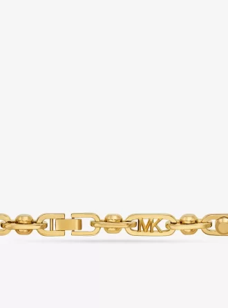 Astor Link Large Precious Metal-Plated Brass Necklace