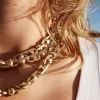 Astor Link Large Precious Metal-Plated Brass Necklace