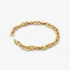 Astor Link Precious Metal-Plated Brass Bracelet Astor Link Precious Metal-Plated Brass Bracelet