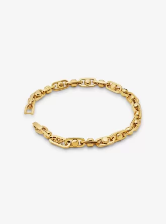 Astor Link Precious Metal-Plated Brass Bracelet