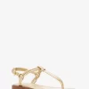Astra Metallic Leather T-Strap Sandal Astra Metallic Leather T-Strap Sandal