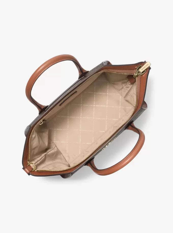 Avril Large Signature Logo Satchel Avril Large Signature Logo Satchel