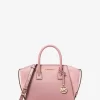 Avril Small Pebbled Leather Satchel