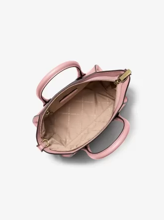 Avril Small Pebbled Leather Satchel