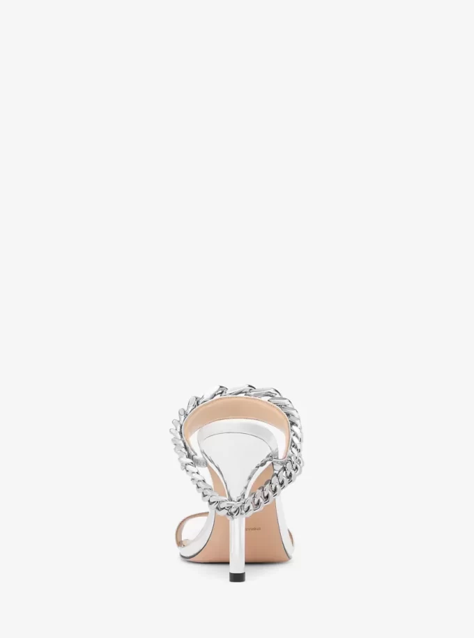 Bianca Embellished Metallic Leather Sandal Bianca Embellished Metallic Leather Sandal
