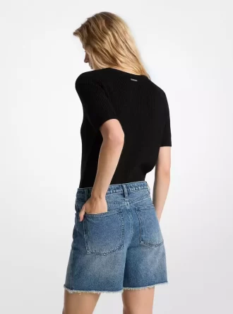 Boyfriend Denim Shorts