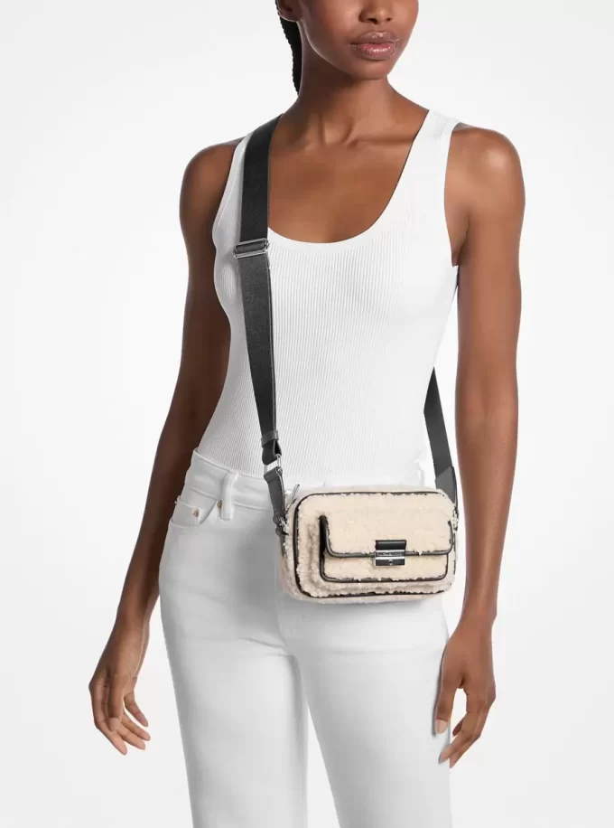 Bradshaw Extra-Small Faux Shearling Camera Crossbody Bag