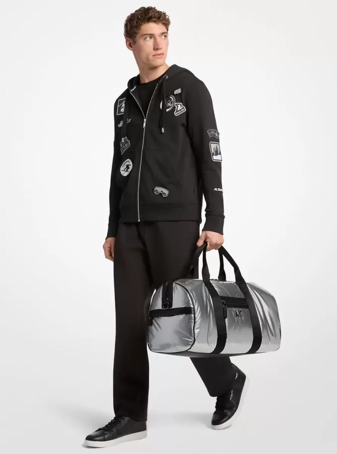 Brooklyn Medium Metallic Puffy Duffel Bag