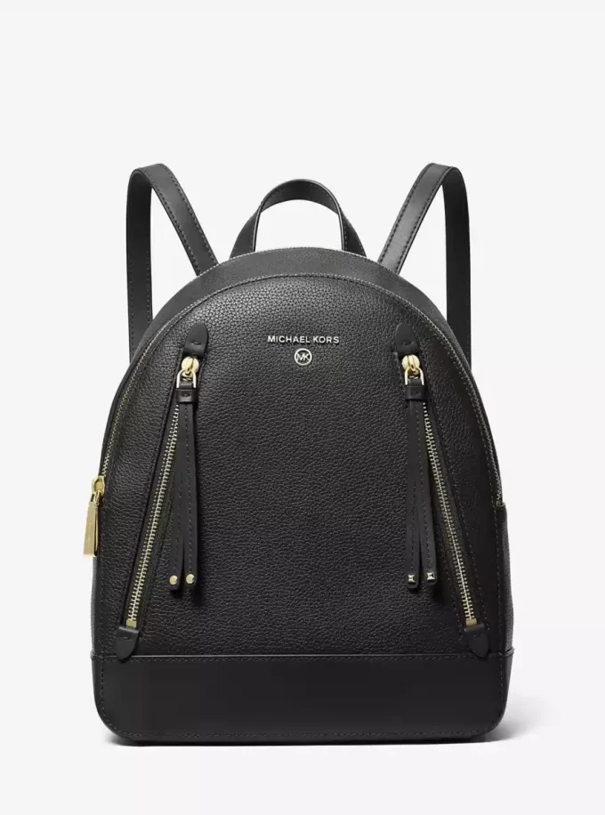 Brooklyn Medium Pebbled Leather Backpack Brooklyn Medium Pebbled Leather Backpack