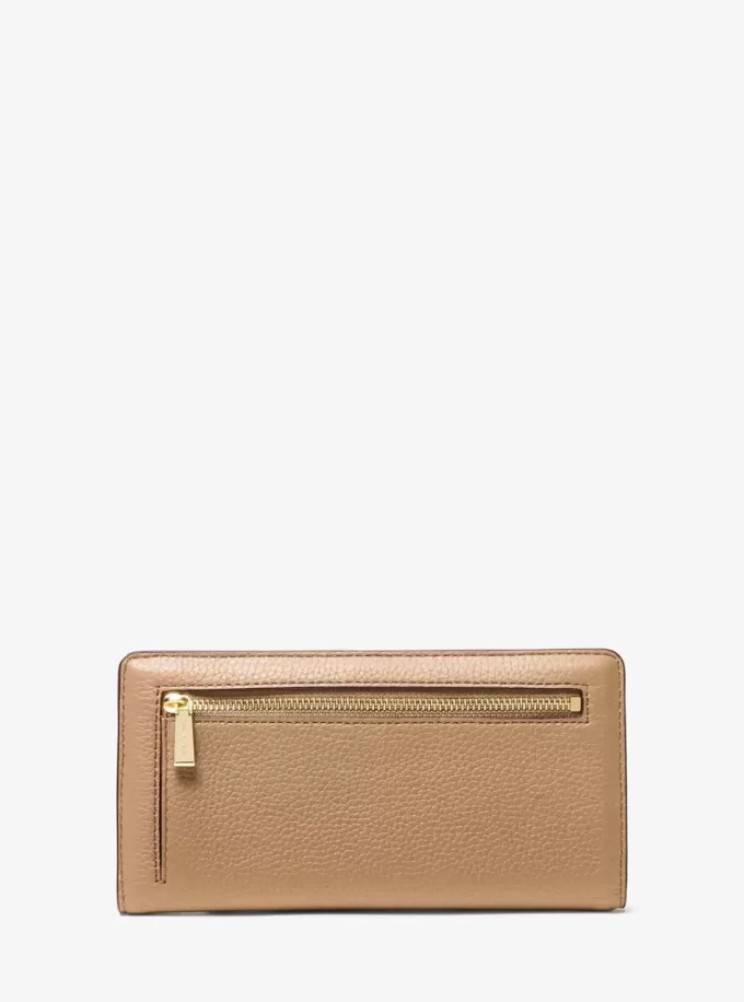 Bryant Large Pebbled Leather Snap-Front Wallet