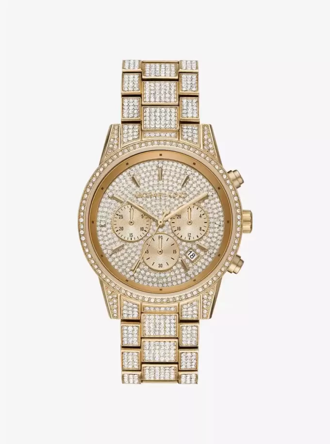 Bryant Pavé Gold-Tone Watch Bryant Pavé Gold-Tone Watch