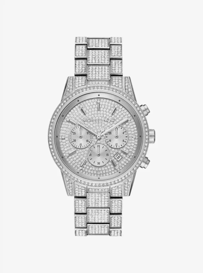 Bryant Pavé Silver-Tone Watch Bryant Pavé Silver-Tone Watch