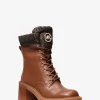 Cade Leather and Signature Logo Combat Boot