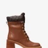 Cade Leather and Signature Logo Combat Boot