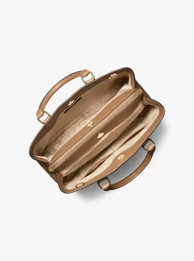 Camille Large Signature Logo Satchel Camille Large Signature Logo Satchel