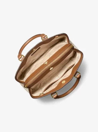 Camille Large Signature Logo Satchel