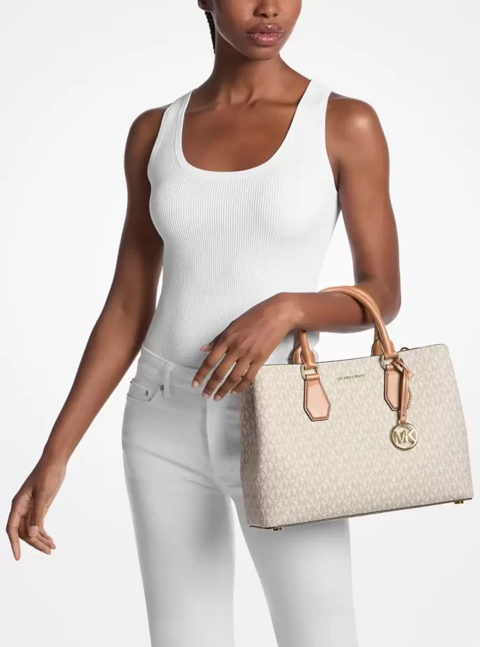 Camille Large Signature Logo Satchel Camille Large Signature Logo Satchel