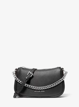 Carmela Small Pebbled Leather Crossbody Bag