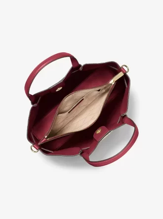 Carson Medium Crocodile Embossed Satchel