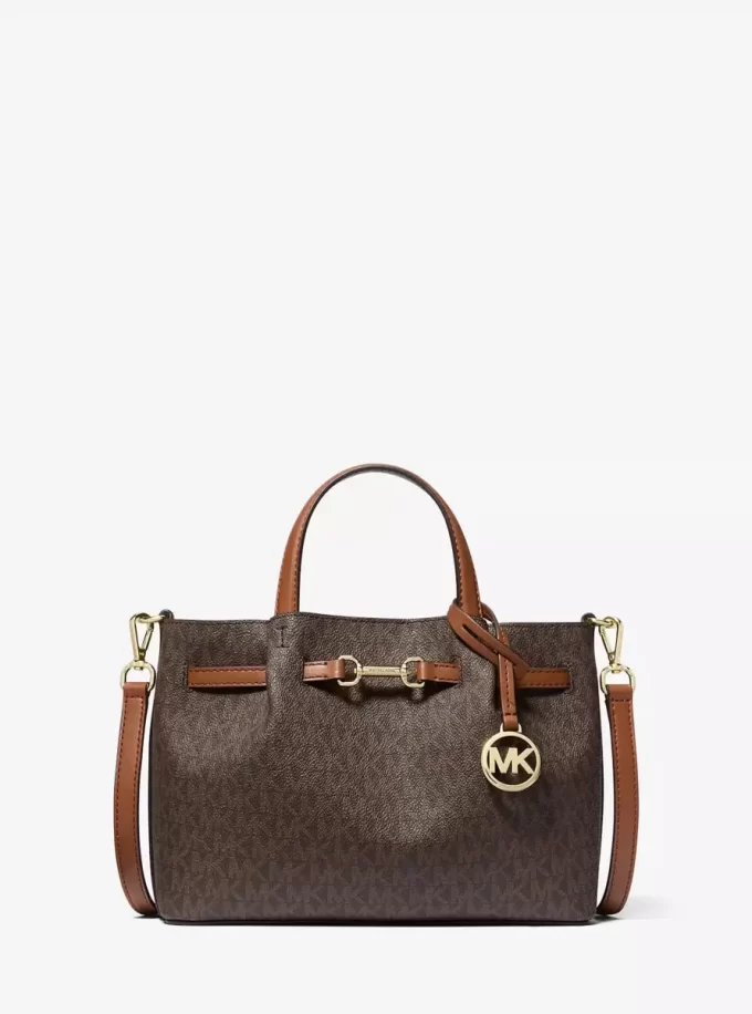 Carson Small Signature Logo Satchel Carson Small Signature Logo Satchel