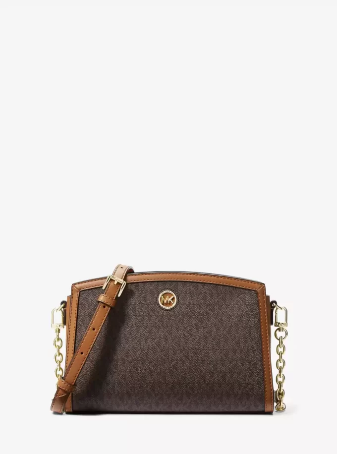 Chantal Large Signature Logo Messenger Bag