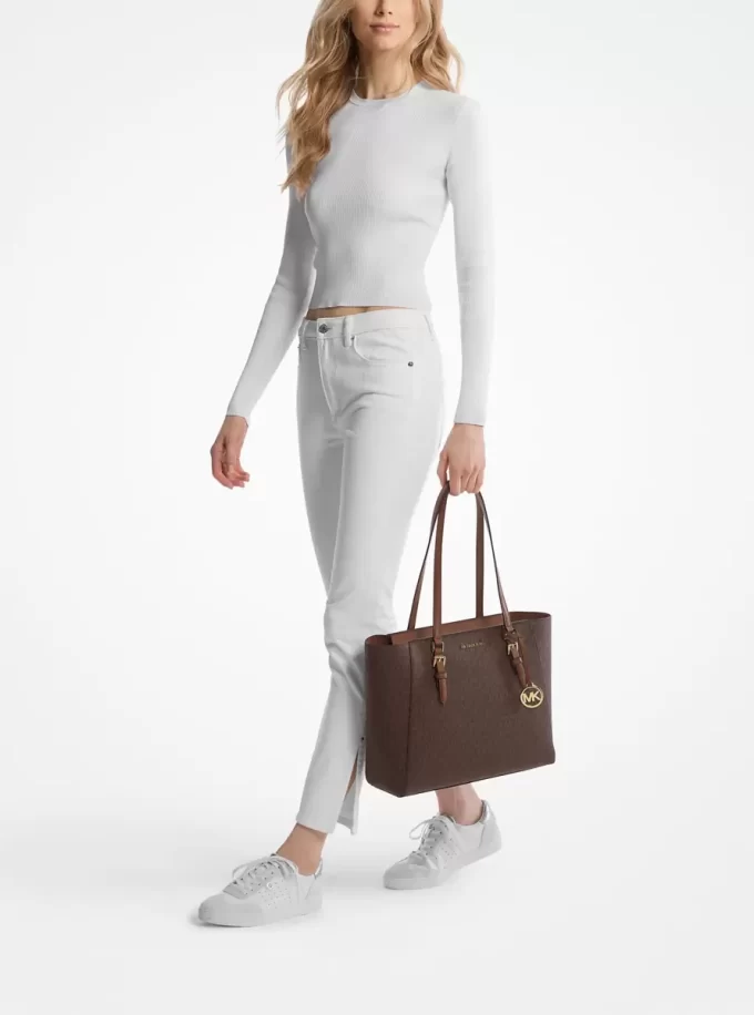 Charlotte Large 3-in-1 Signature Logo Tote Bag