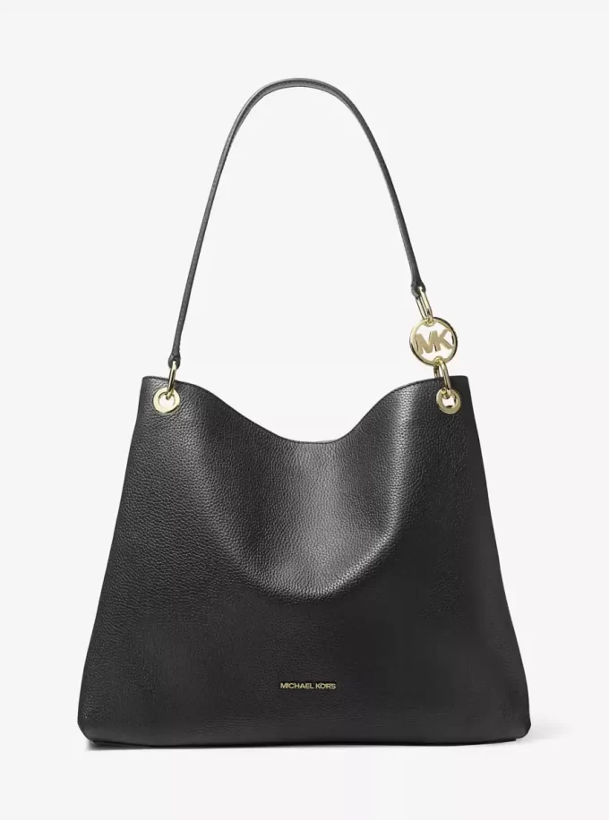Christina Large Pebbled Leather Shoulder Bag