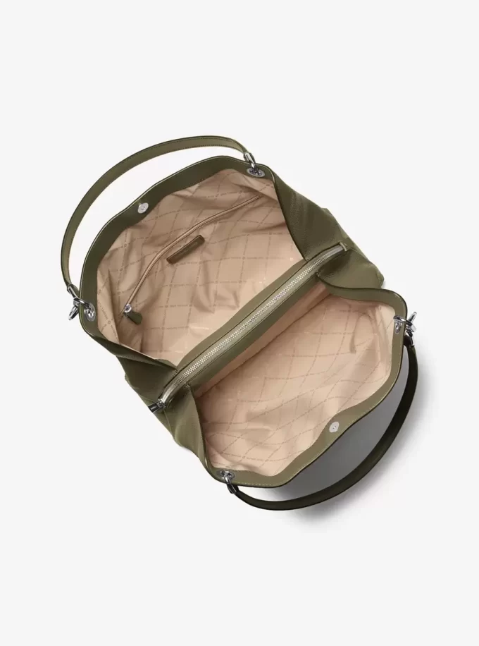 Christina Large Pebbled Leather Shoulder Bag