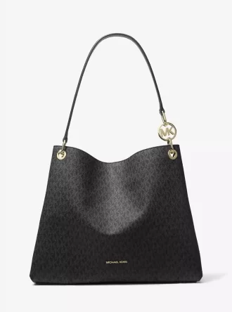 Christina Large Signature Logo Shoulder Bag