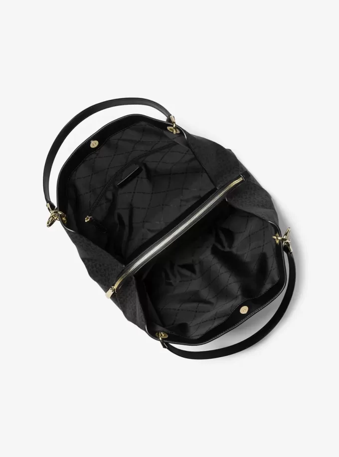 Christina Large Signature Logo Shoulder Bag Christina Large Signature Logo Shoulder Bag