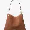 Christina Large Suede Shoulder Bag