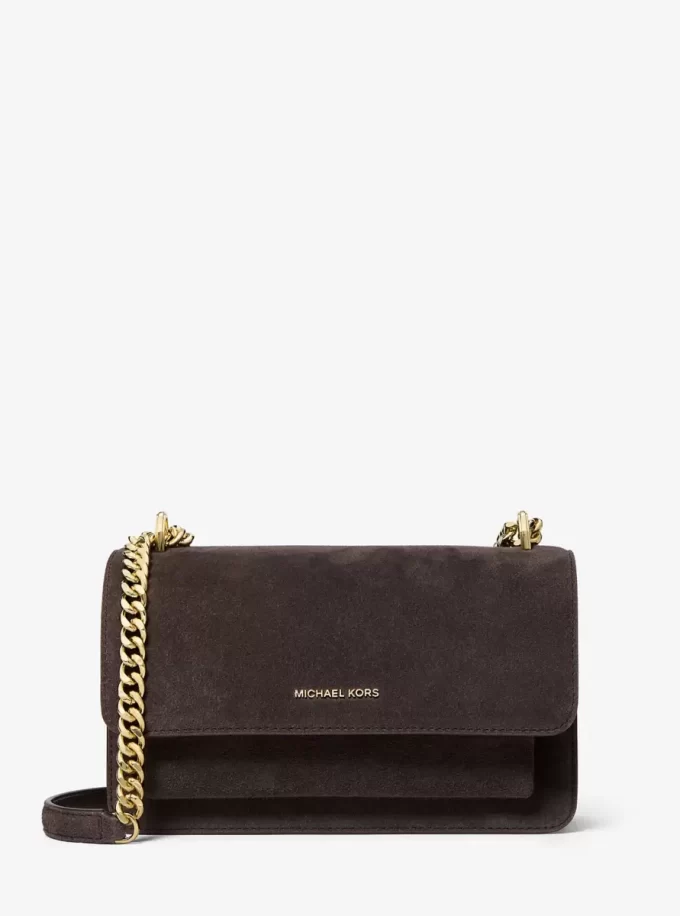 Claire Large Suede Shoulder Bag