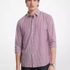 Classic Fit Striped Cotton Blend Shirt Classic Fit Striped Cotton Blend Shirt