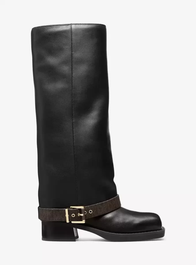 Colby Leather and Signature Logo Boot